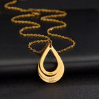 Colar Gota de Amor Personalizado Banhado