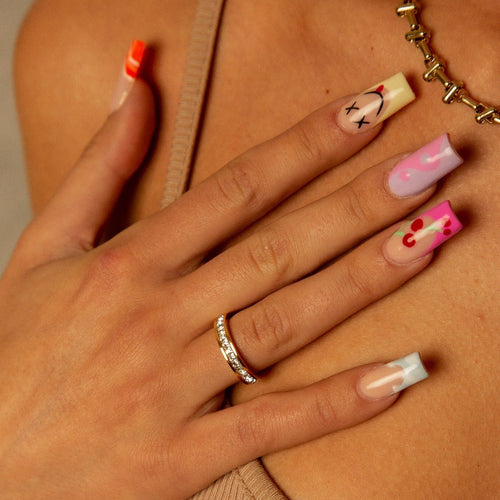 Anel Estrela Brilhante Banhado em Ouro 18K