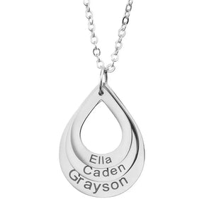 Colar Gota de Amor Personalizado Banhado