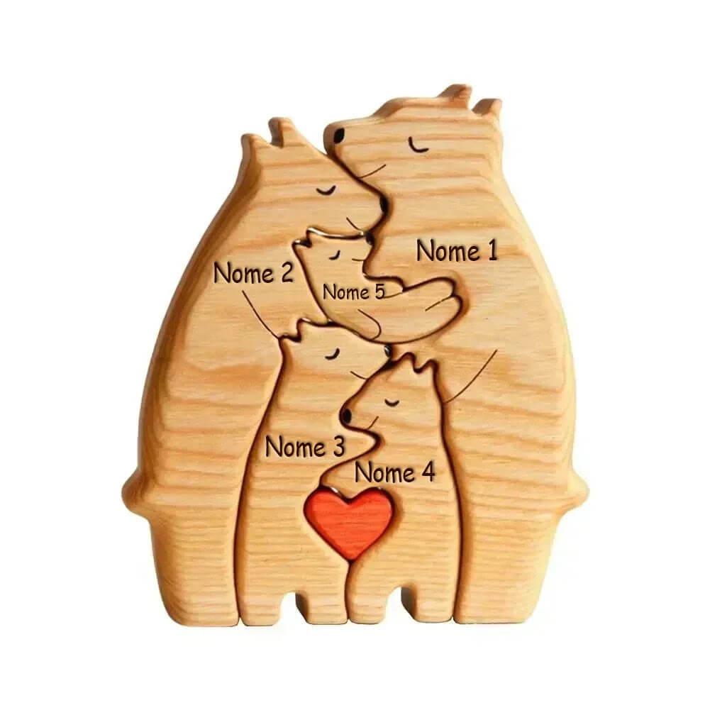 Família de Ursos Personalizáveis - Especial Dia das Mães