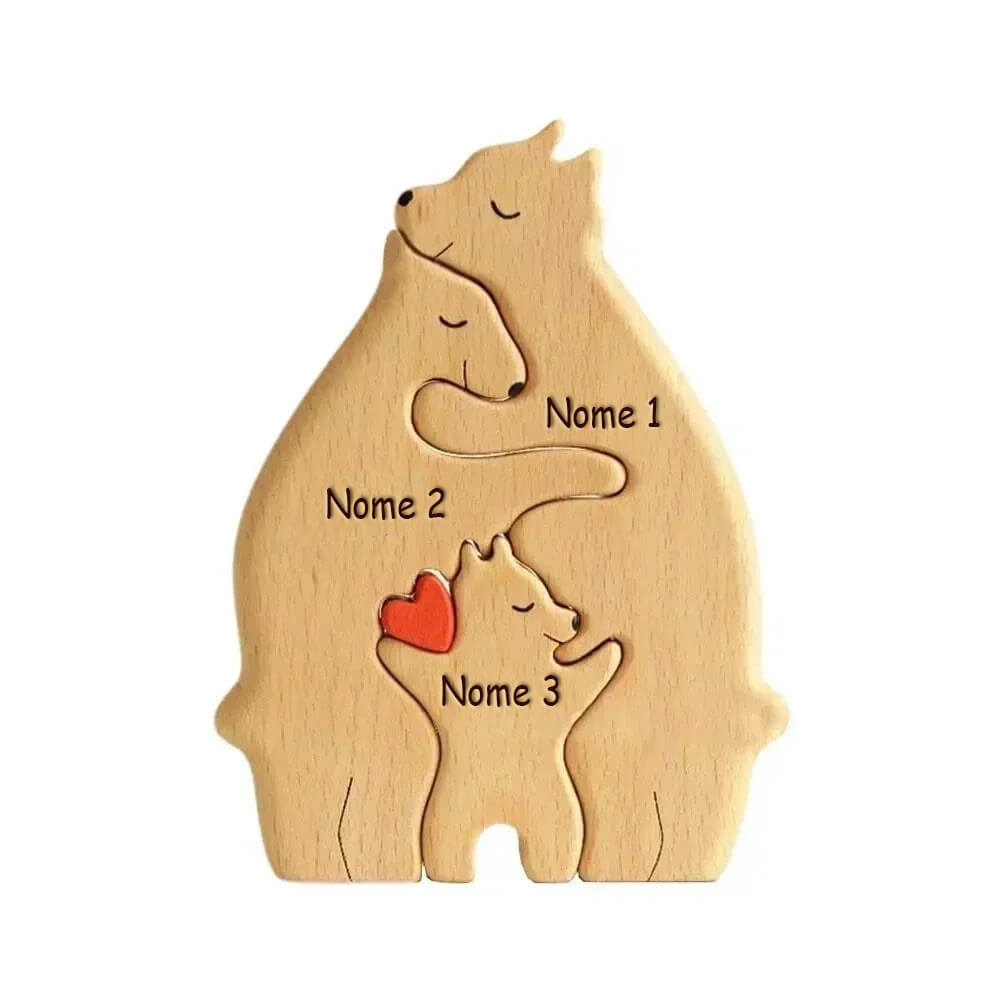 Família de Ursos Personalizáveis - Especial Dia das Mães