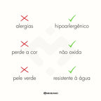 Brinco Triplo Banhado em Ouro 18K