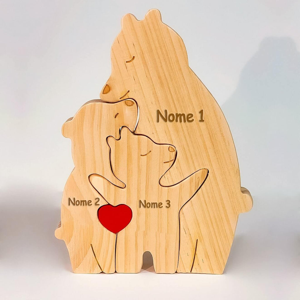 Família de Ursos Personalizáveis - Especial Dia das Mães
