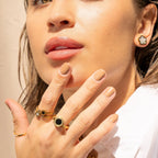 Anel Clássico Romano Banhado à Ouro 18K