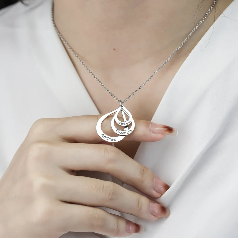 Colar Gota de Amor Personalizado Banhado