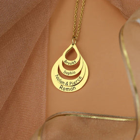 Colar Gota de Amor Personalizado Banhado