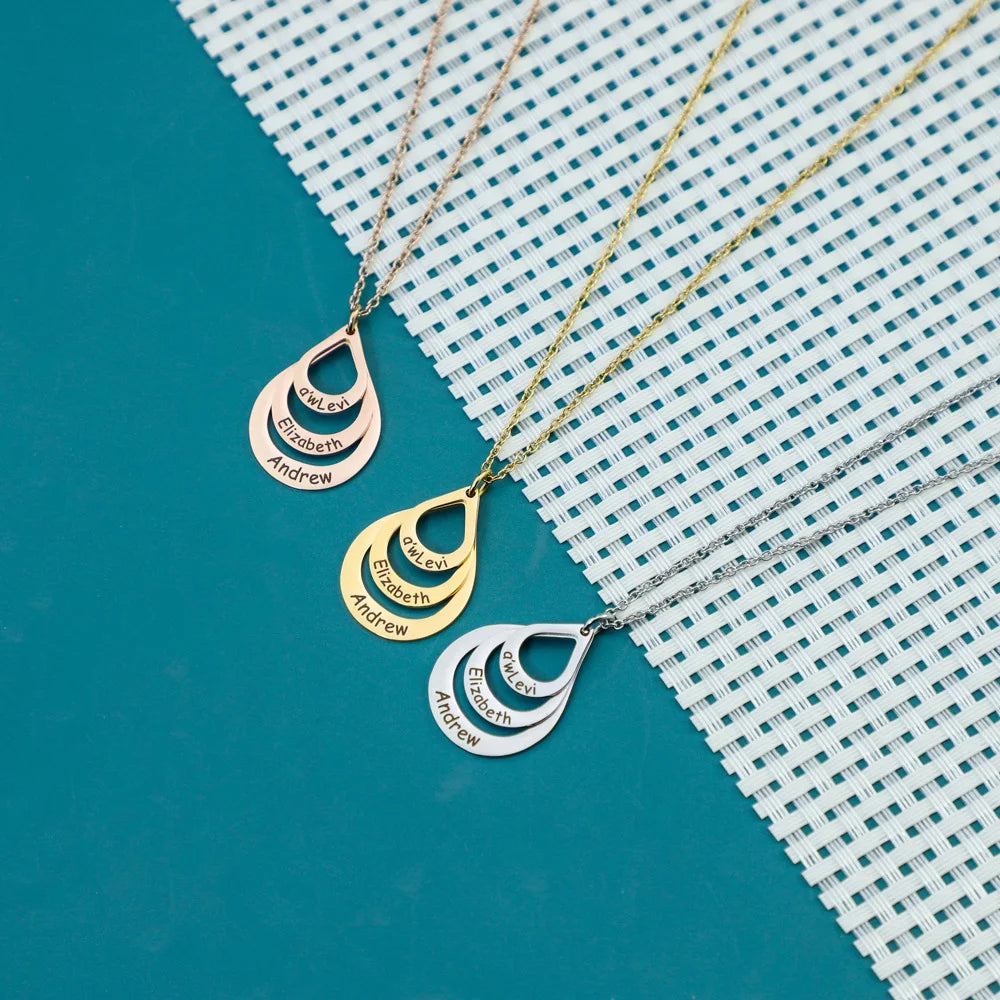 Colar Gota de Amor Personalizado Banhado