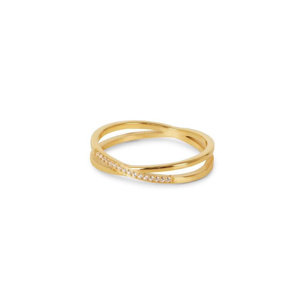 Anel Twin Gold 18K