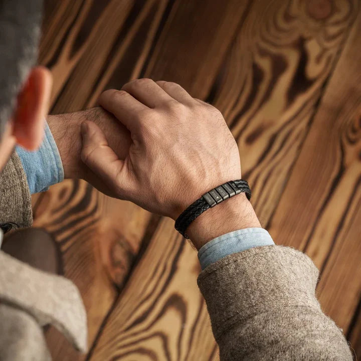 Bracelete Masculino Personalizável com nomes | Especial Dia dos Pais - 40% OFF