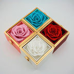 Rotating Forever Rose Box - W/ Promise Ring